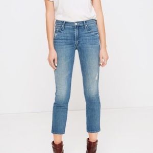 MOTHER Denim high waisted Rascal crop